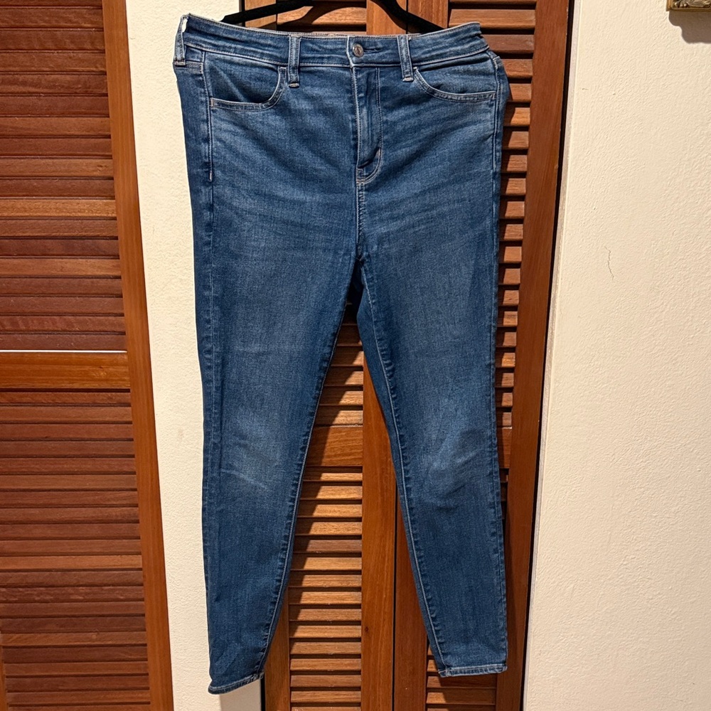 American Eagle Outfitters Dark Blue Skinny Jeans